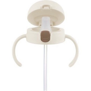 Richell TLI二代系列水杯/鼠樂團/花間鹿/萌答答吸管/鴨嘴水杯不鏽鋼200ML, 1個, 鴨嘴替換上蓋（只有白色