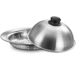 Kitchen-Art 不鏽鋼圓頂鍋蓋蒸盤組, 28cm, 1組