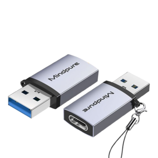 USB3.2轉Type-C轉接頭 10Gbps高速傳輸 手機OTG通用轉接器, 1個, usb3.2gen2公轉type-c母, usb3.2gen2公轉type-c母