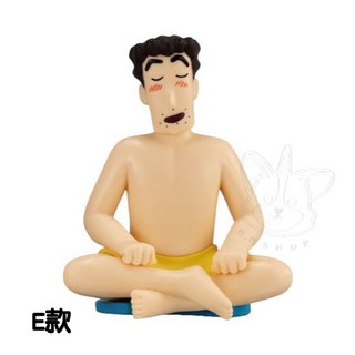 BANDAI 蠟筆小新三溫暖公仔轉蛋 - 小新、園長、廣志 全5款, 1個, E款/廣志2H300