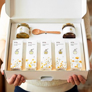 [설날 고급 꿀 선물세트] 국내산 꿀스틱 단체 선물 세트, 1박스, 단일