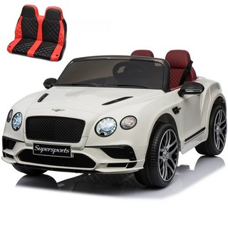 벤틀리 4WD 원격 전동 슈퍼카, 스윙 모드+리모컨+가죽시트+방폭소프트휠, WHITE