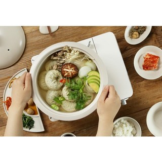[NEW]에라토 IH 쿠르보 대형 전골냄비 샤브샤브 뚝배기 23cm / 3color, 1개