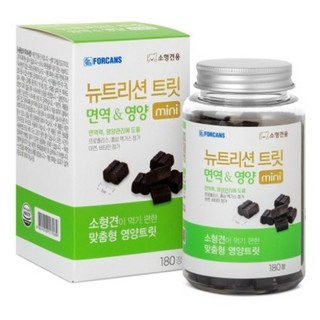 포켄스 강아지 뉴트리션 트릿 미니 영양제, 180정, 면역/항산화, 1개