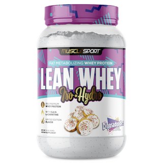 MUSCLESPORT Lean Whey 分離乳清水解深層塗層Dippsadoodle, 1個, 908g