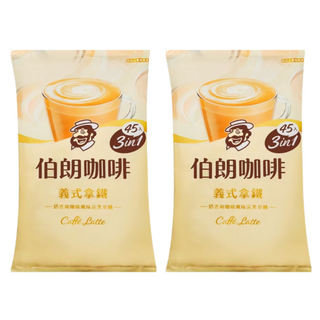 MR.BROWN 金車 伯朗咖啡 義式拿鐵 三合一 (45入) 拿鐵咖啡, 17.5g, 45個裝, 2套
