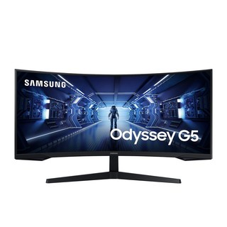 삼성전자 86.4cm QHD 오디세이 G5 게이밍 모니터, C34G55T, 86.5cm
