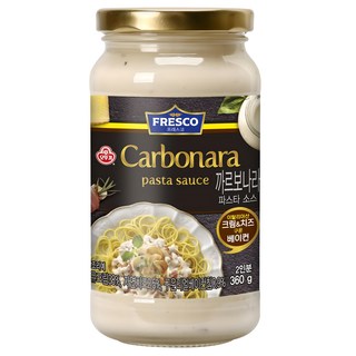 오뚜기프레스코 까르보나라 파스타소스, 360g, 1개