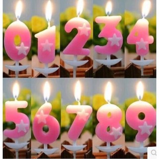發光派對屋(西門中華店) 數字星星生日蠟燭 (單支價), 1個, 6