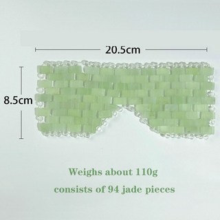 천연 옥 아이 페이스 마스크 마사지 냉각 수면 릴렉스 콜드 테라피 스파 뷰티 도구, 04 A