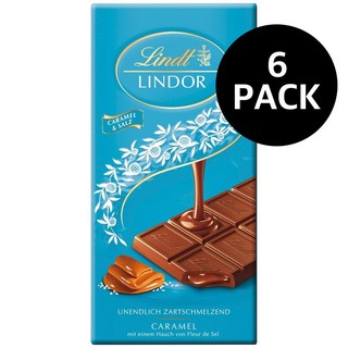 린트 린도르 캐러멜 소금 Lindt Lindor Caramel Salz, 6개, 100g