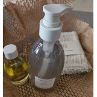아로마티카 서렌 라벤더 & 마조람 바디워시 500ML + 바디오일 100ML 2종 세트 리넨 샤워타올 증정 456341, 1개