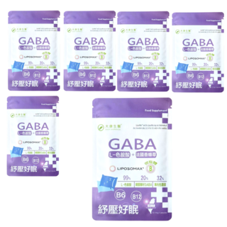 大康生醫 舒眠 高單位GABA 色氨酸B6 B12 幫助入睡 放鬆心情 調整體質 促進新陳代謝, 6個, 30顆
