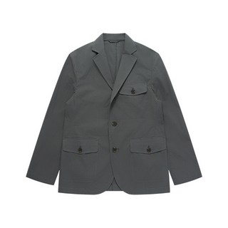 소루 코튼 플랩 포켓 자켓_차콜
