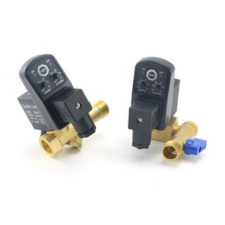 자동 밸브 황동 쿨러 타이머 솔레노이드밸브 1/2 공기 B 220V/12V/24V DN15 전자 OPT 건식 탱크 A 배수 압축기 DS-43, 01 24V, 01 One-Body type, 1개