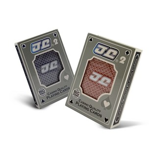 JJ 카지노용 발포엠보싱 큰숫자 트럼프카드, 2팩