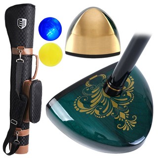 씽크라이프 3스타 프리미엄 파크골프채 단풍나무 헤드 경량 카본샤프트, 그린, 세트 (채 + 볼 2개 + 가방)