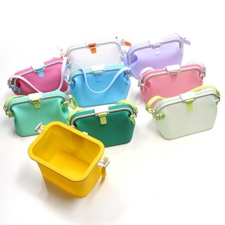 실리콘 방수파우치 방수백 수영가방 방수 수영장 수영복 목욕 가방, 연한민트