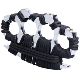 가디아 호신용 너클 고강도 자기방어 2개 + 파우치, 실버