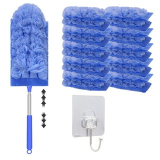 루메이크 길이조절 정전기 먼지흡착 먼지털이 고리 포함, 1세트, 블루(본품1개+리필20개)