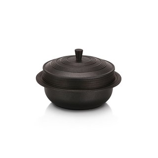 IH 무쇠 가마솥 통주물 코팅 인덕션 솥밥 리빙아트 12cm, 1개, 12