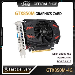 JINGSHA GTX850 데스크탑 그래픽 카드 4GB GDDR5 128 비트 PCIE16X 3.0 엔비디아 Geforce GTX850M HDMI VGA DVI