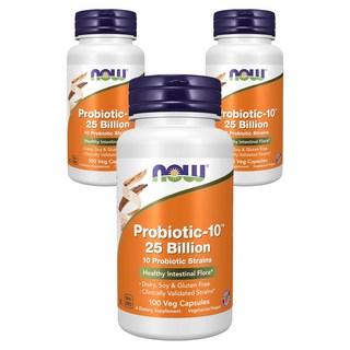 나우푸드 프로바이오틱-10 유산균 250억 베지 캡슐, 100정, 3개