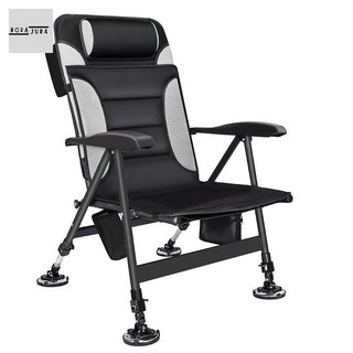 좌대 다용도 접이식 패키지 휴대용 낚시 백패킹 의자, 블랙, 1개