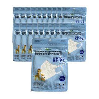 휴먼텍에어크린황사마스크(KF94) 중형 화이트 100매, 20개