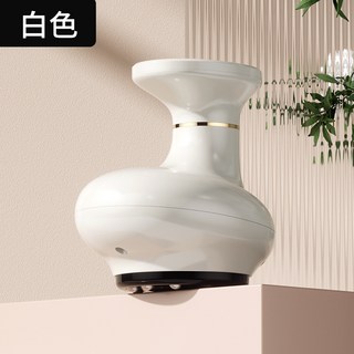 電動刮痧儀器充電家用刮痧儀疏通經絡刷按摩神器拔罐通用吸痧, 充電10檔位+紅外加熱+精油+人體血位圖, 白色