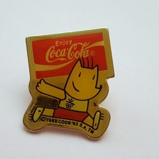 可口可樂 1988年 奧運徽章 單顆