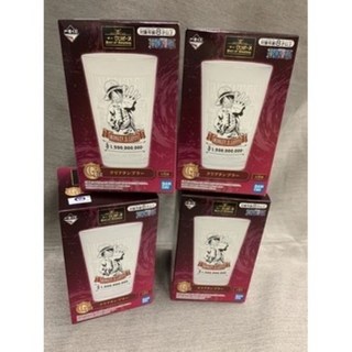 一番賞 航海王 收藏品 透明杯4入組 - 海賊王迷必備 精美透明設計 安全材質 自用送禮皆宜, 1個, 透明