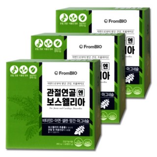 프롬바이오 관절연골엔 보스웰리아 60정 x 3통 (3개월분), 153g, 1세트