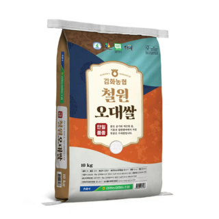 김화농협 GAP인증 두루웰 철원오대쌀 백미, 10kg, 1개, 상등급