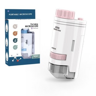 手機顯微鏡 電子顯微鏡 手機放大鏡 生物顯微鏡 送手機支架 標本 顯微鏡 高倍數200倍 手持式顯微鏡, 1個, 粉色 更高清 -80-200X
