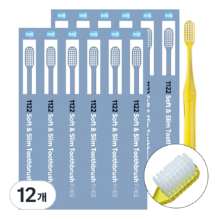 ODX 오디엑스 치과칫솔 1122 부드러운 미세모 칫솔, 12개, 1개입