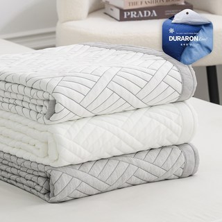 국산 휴비스 듀라론 100% 냉감 패드 고정밴드 침대 여름침대매트 라지킹, 그레이, 쿨매트