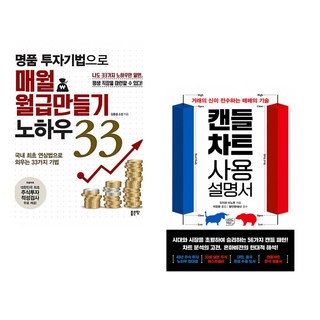 (김종철) 명품 투자기법으로 매월 월급만들기 노하우 33 + (오자와 미노루) 캔들차트 사용설명서 (전2권)