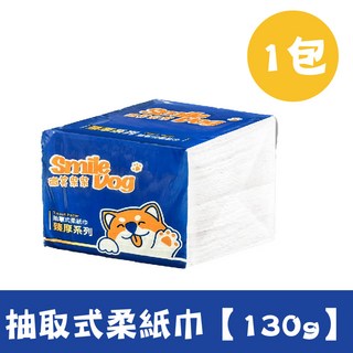 微笑柴柴 方形抽取式棉柔巾/餐巾紙, 1個, 1個裝