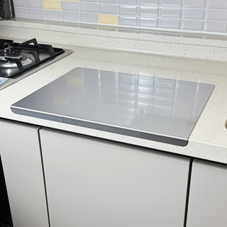 스탠디코 국산 양면 스테인리스 향균 도마, 1개, silver