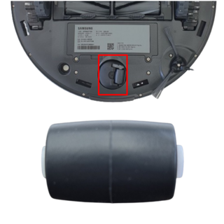 삼성 로봇청소기 비스포크 제트봇 BESPOKE AI 스팀 정품 고무 바퀴 휠 롤러 VR7MD97716H VR7MD97716G VR7MD96516H VR7MD96516G, 1개, 제트봇 휠