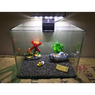 邦邦水族 7吋平面ㄇ套缸 水上人家 風水缸, 1個