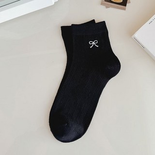 少女襪 薄款 蝴蝶結中筒襪 女生襪子 短襪 船型襪子 正韓襪子 粉紅