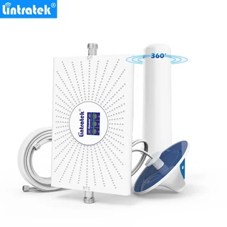 Lintratek 2G 3G 4G 셀룰러 증폭기 900 1800 2100mhz 트라이 밴드 신호 부스터 ALC 모바일 네트워크 리피터, 04 UK Plug, 01 CHINA, 02 10dBi Omni antenna