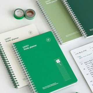 7321디자인 행운의 스터디플래너, 라이트그린, 1개