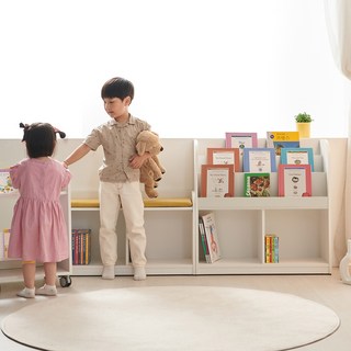 [국산브랜드] 비앙스 하이드웰 전면책장 800 유아책장 교구장, 화이트