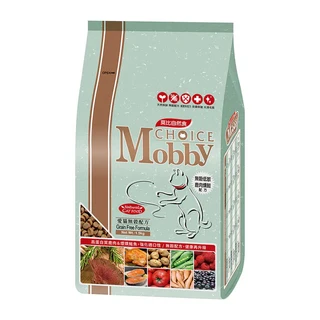 Mobby Choice 莫比自然食 無穀貓糧 1.5kg 愛貓健康首選, 1個, 鹿肉&煙燻鮭魚