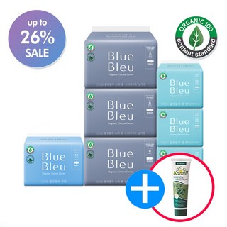 블루블루 유기농 생리대 오버나이트3팩 라이너3팩 중형1팩(사은품증정), 7세트, 1개