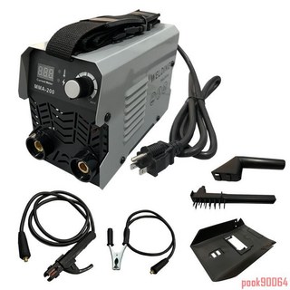 110V 電焊機 電焊機 MMA-200家用手持式 電焊機220V 110V點焊機 小型鐵殼手工焊機, 1個, 綠色 可定制 (聯系客服)