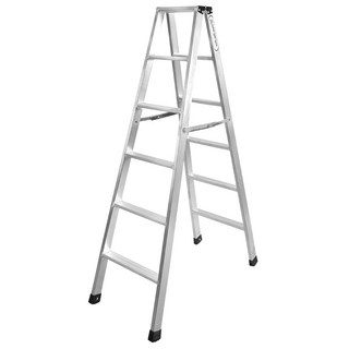 鋁梯老專家 魚鱗滿焊A字鋁梯 6尺 - 輕巧耐用，安全穩固, 1個